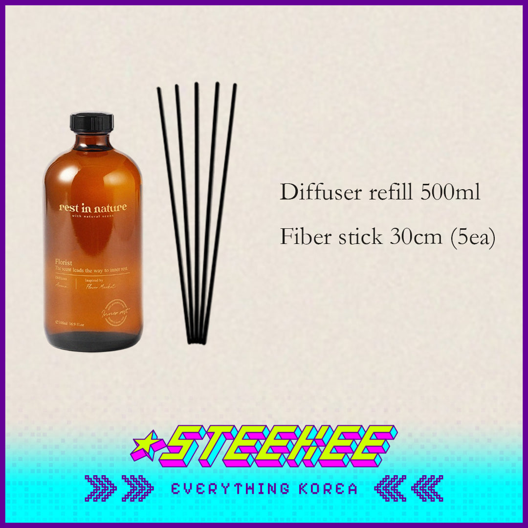 Rest in Nature室内芳香疗愈香薰补充装500ml闪奇韩国4035