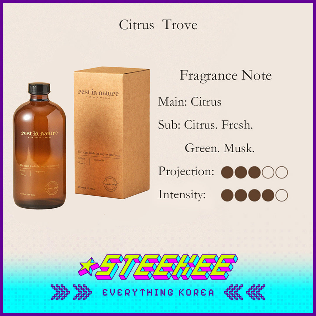 Rest in Nature室内芳香疗愈香薰补充装500ml闪奇韩国4035
