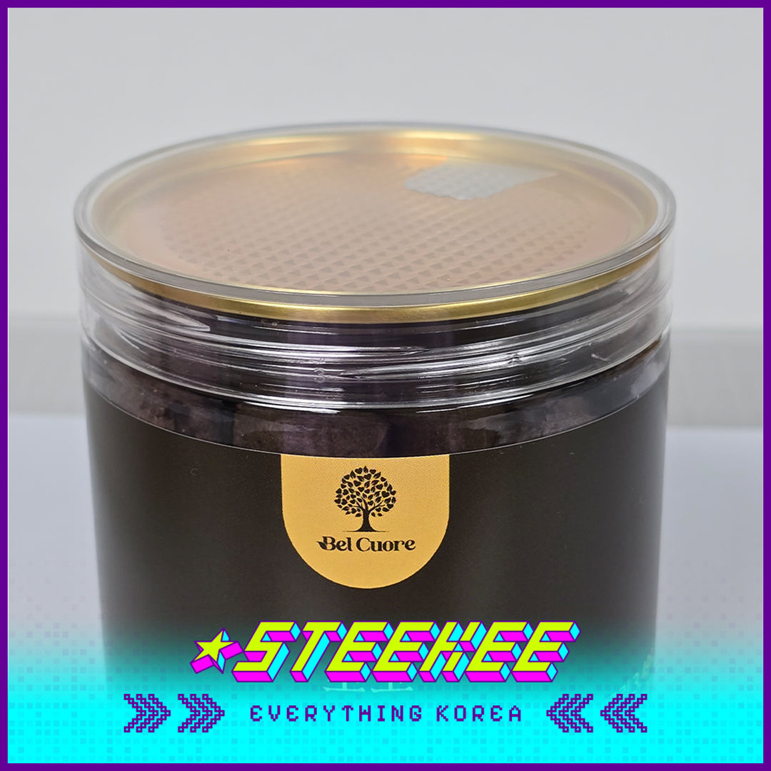 Bel Cuore原味抹茶巧克力红丝绒一口曲奇韩国制造纯手工低糖健康罐装黄油曲奇饼干110克闪奇韩国4048