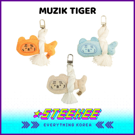 MUZIK TIGER小老虎明太鱼幸运吉祥公仔钥匙扣闪奇韩国4051