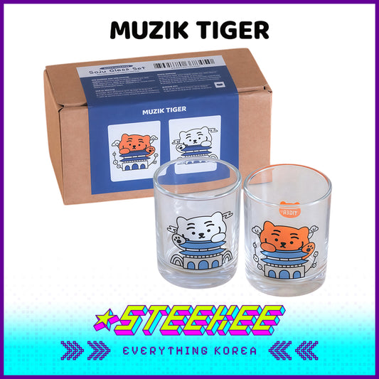 MUZIK TIGER小老虎景福宫联名萌虎烧酒杯2件套闪奇韩国4066
