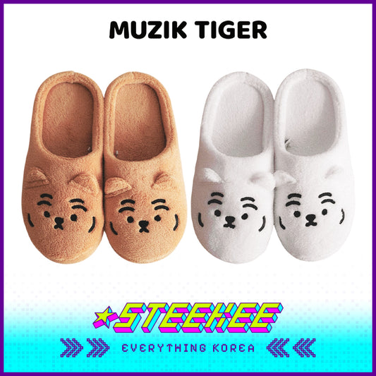 MUZIK TIGER小老虎毛绒保暖家居拖鞋闪奇韩国4074