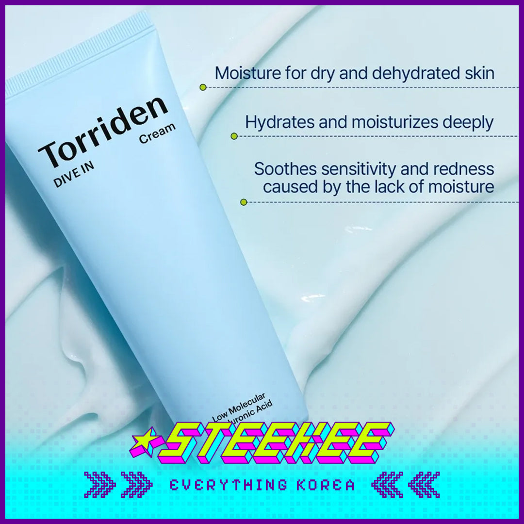 Torriden DIVE IN Low Molecular Hyaluronic Acid Deep Moisturizing Cream 80ml by Steekee Korea 4080
