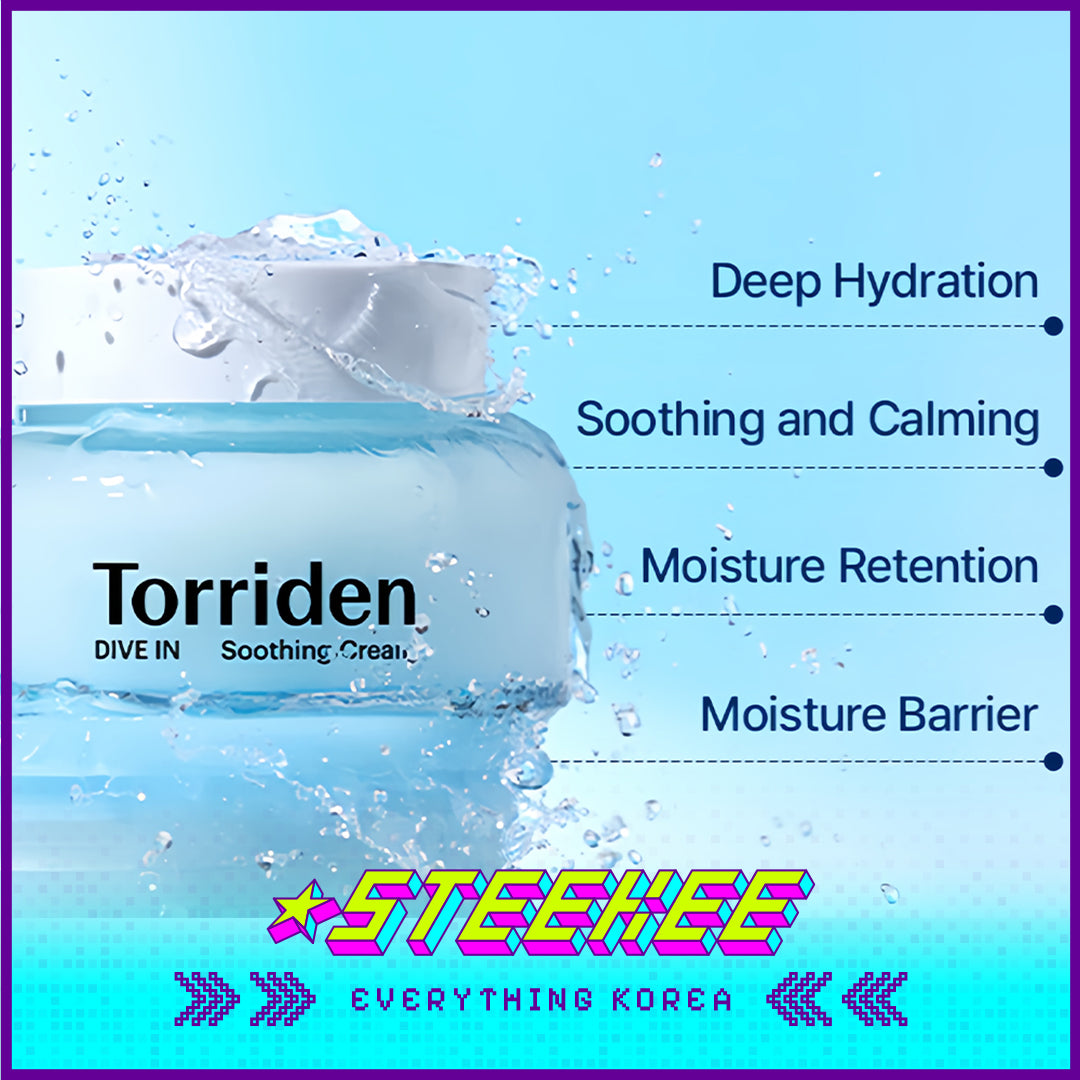 Torriden桃瑞丹低分子玻尿酸深层保湿舒缓褪红面霜100ml闪奇韩国4081