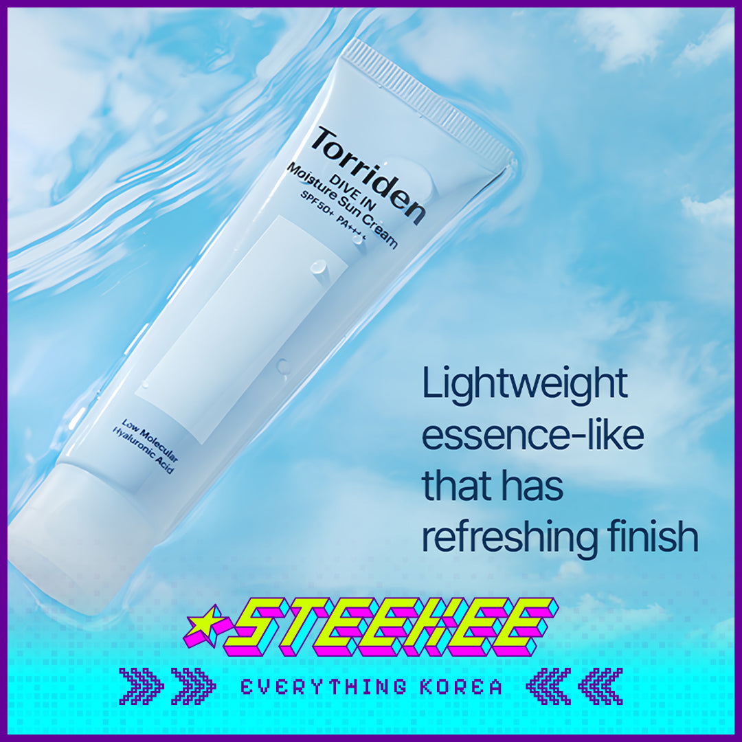 Torriden DIVE IN Watery Moisture Sun Cream Sunscreen SPF 50+ PA++++ 60ml by Steekee Korea 4083