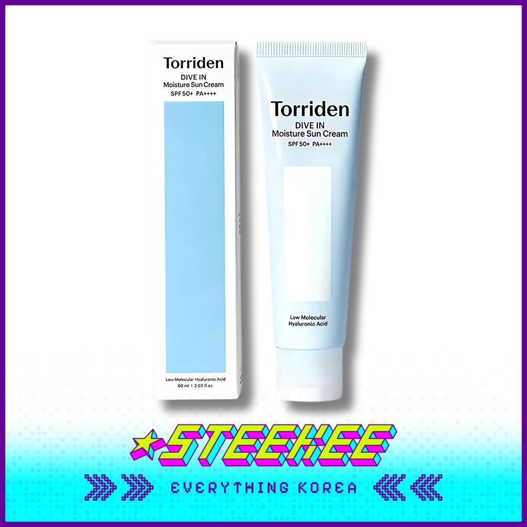 Torriden DIVE IN Watery Moisture Sun Cream Sunscreen SPF 50+ PA++++ 60ml by Steekee Korea 4083