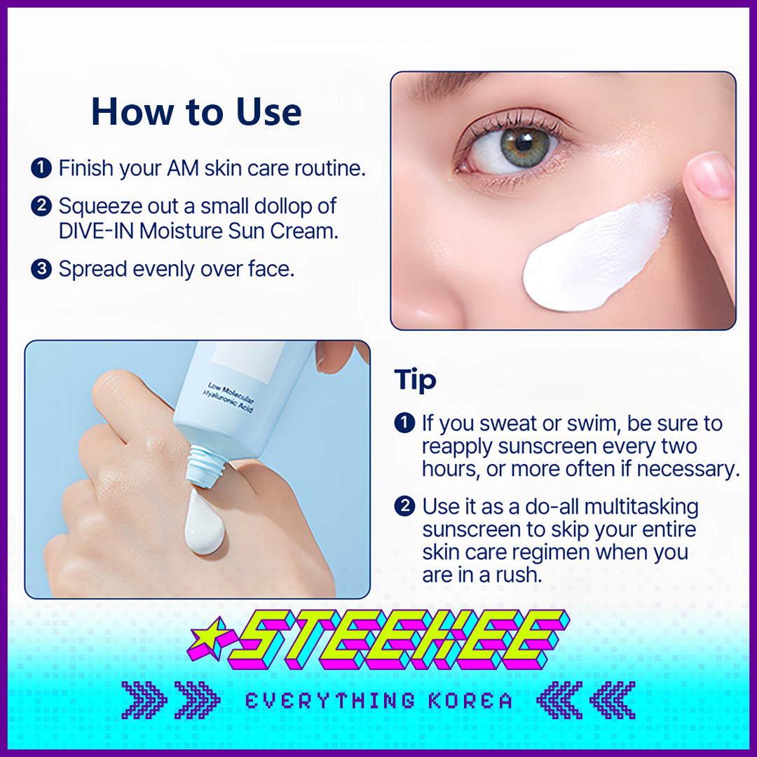 Torriden DIVE IN Soothing Moisture Sun Cream Panthenol Sunscreen SPF 50+ PA++++ 60ml by Steekee Korea 4084