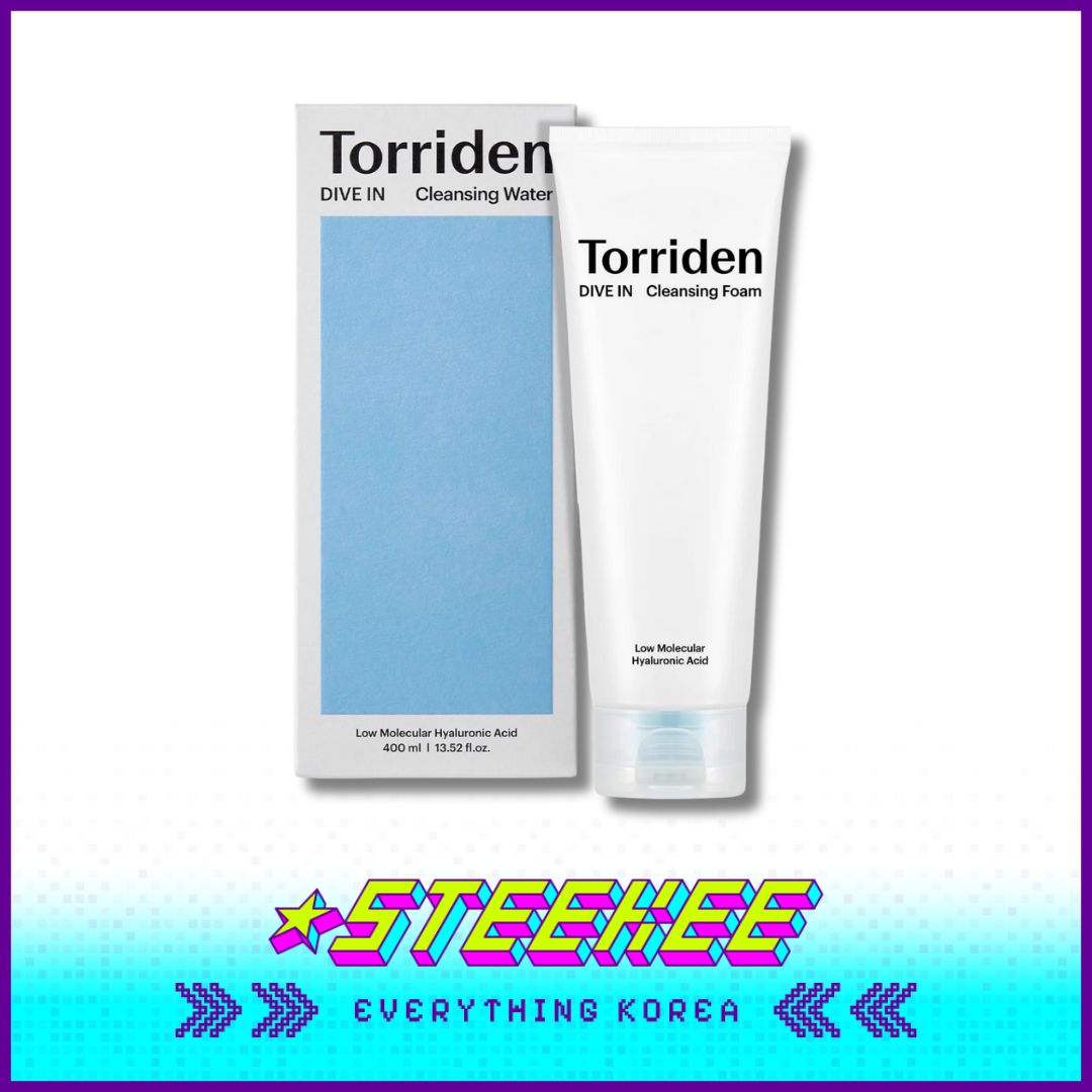 Torriden Low Molecular Hyaluronic Acid Cleansing Foam Facial Cleanser 150ml by Steekee Korea 4085