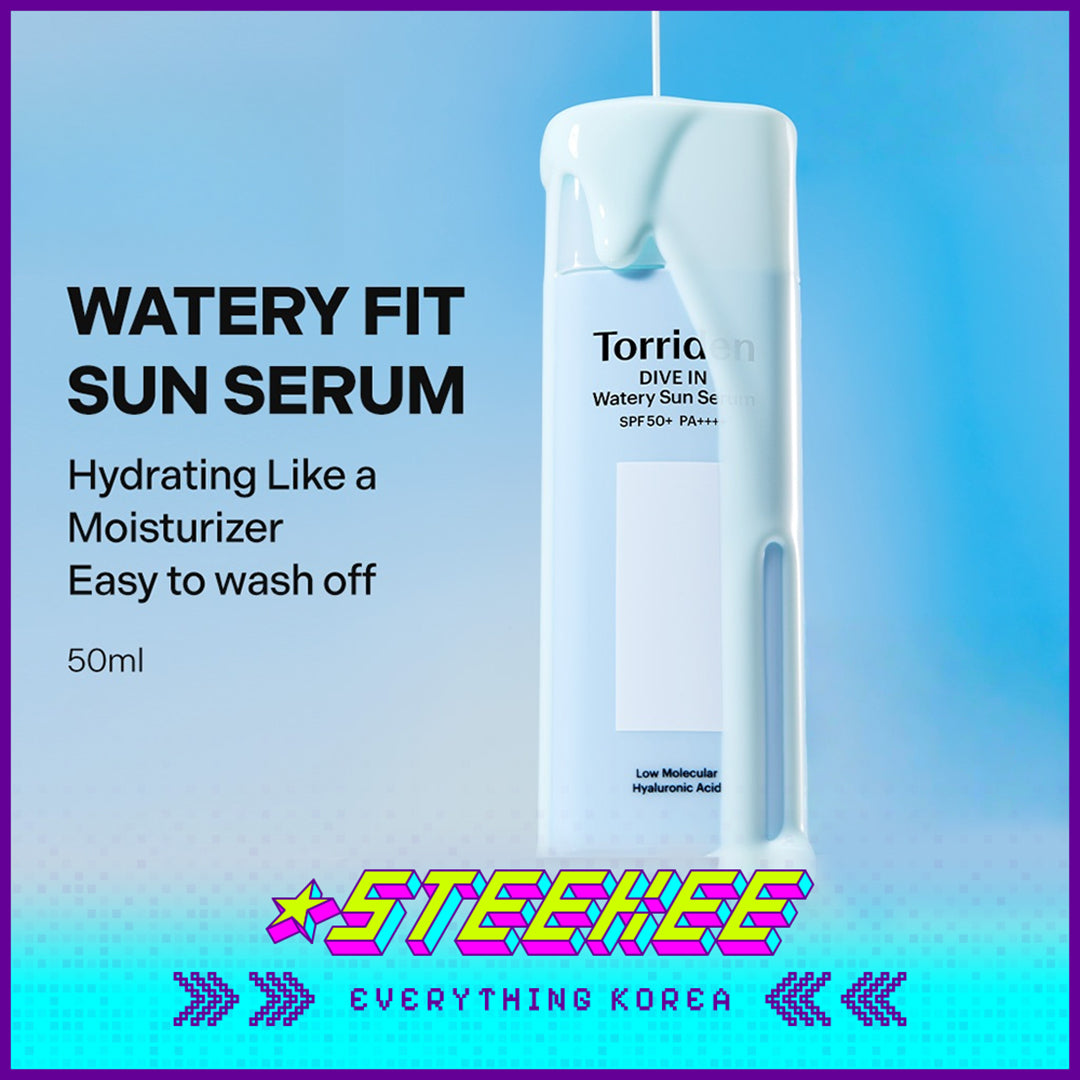 Torriden DIVE IN Moisturizing Low Molecular Hyaluronic Acid Watery Sun Serum 50ml SPF 50+ PA++++ by Steekee Korea 4086