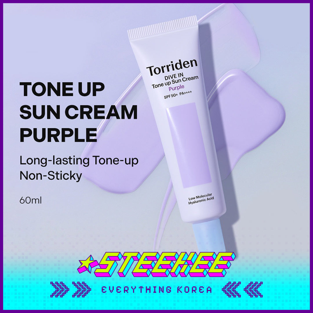 Torriden桃瑞丹DIVE IN透润焕亮低分子玻尿酸紫色防晒隔离霜60ml闪奇韩国4087