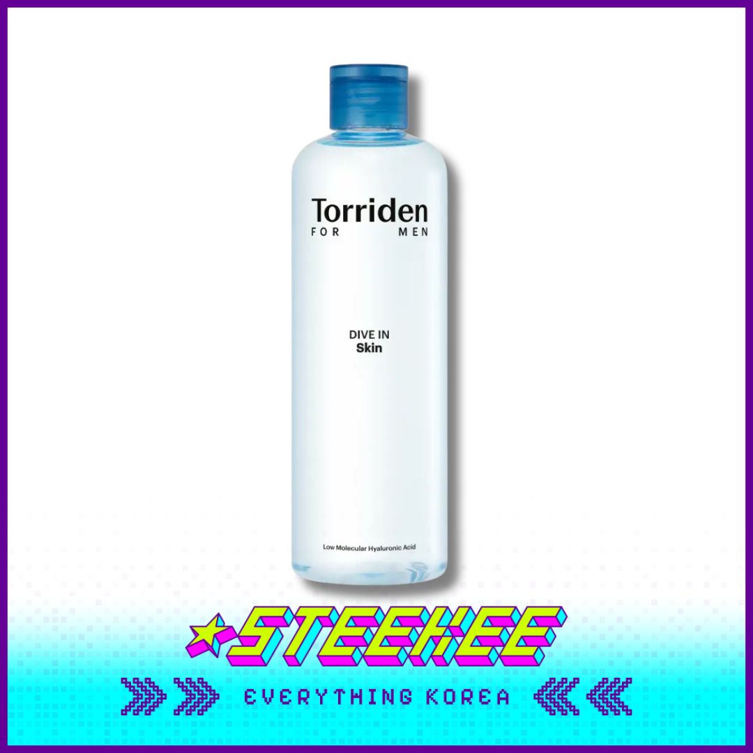 Torriden DIVE IN For Man Low Molecular Hyaluronic Acid Skin Hydrating Soothing Toner 300ml by Steekee Korea 4090