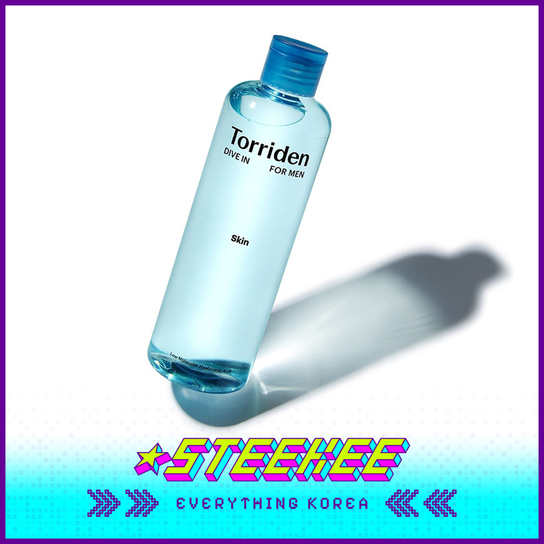 Torriden DIVE IN For Man Low Molecular Hyaluronic Acid Skin Hydrating Soothing Toner 300ml by Steekee Korea 4090