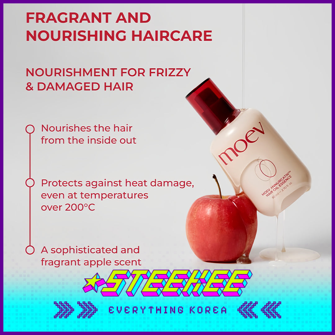 Moev Apple Fragrance Luxury Hair Care Oil Essence 80ml by Steekee Korea 4097
