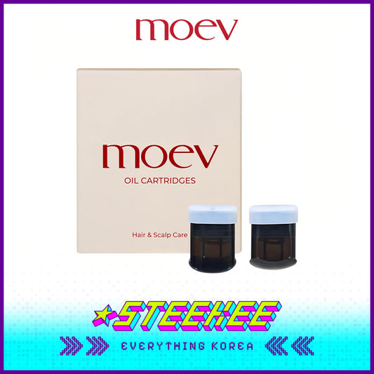 Moev Anti Frizz Hair Steamer Pro Scalp Massager Comb Hair Care Oil Cartridge Set of 2 by Steekee Korea 4099