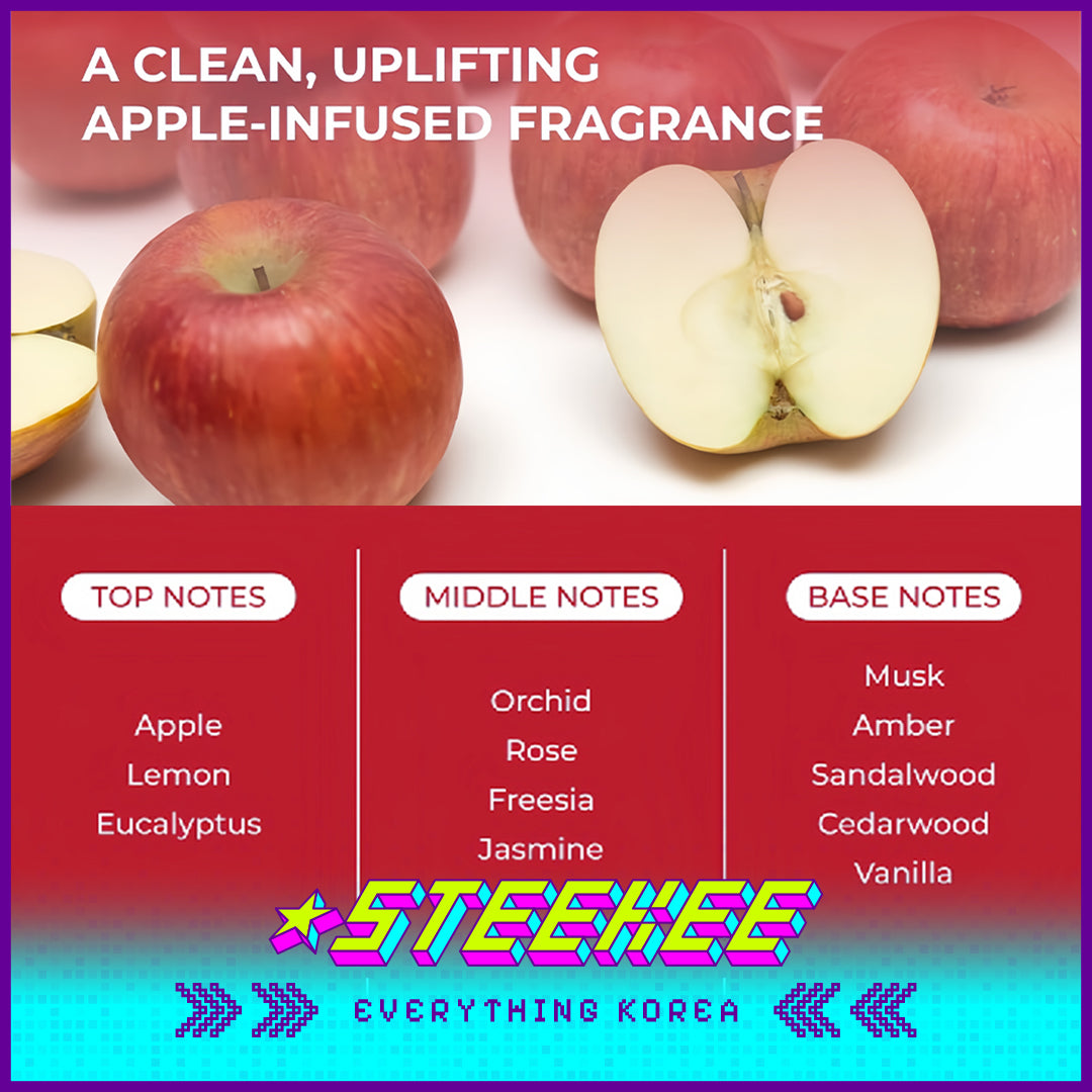 Moev Apple Anti Hair Loss Tough Hair Volumizing Hair Treatment 200g and Shampoo 300ml Set of 2 by Steekee Korea 4100