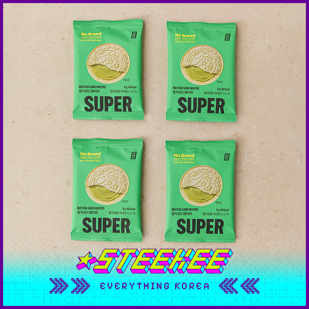 No Brand × Super Matcha Sandwich Wafer Biscuit Snack 32g Set of 4 by Steekee Korea 4101