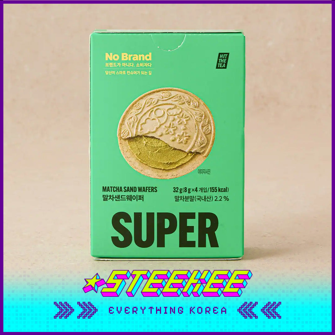 No Brand × Super Matcha Sandwich Wafer Biscuit Snack 32g Set of 4 by Steekee Korea 4101