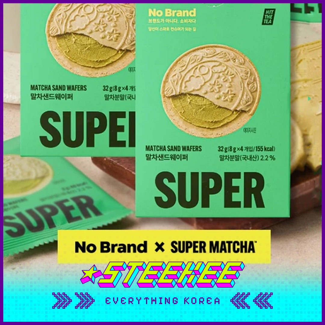 No Brand × Super Matcha Sandwich Wafer Biscuit Snack 32g Set of 4 by Steekee Korea 4101