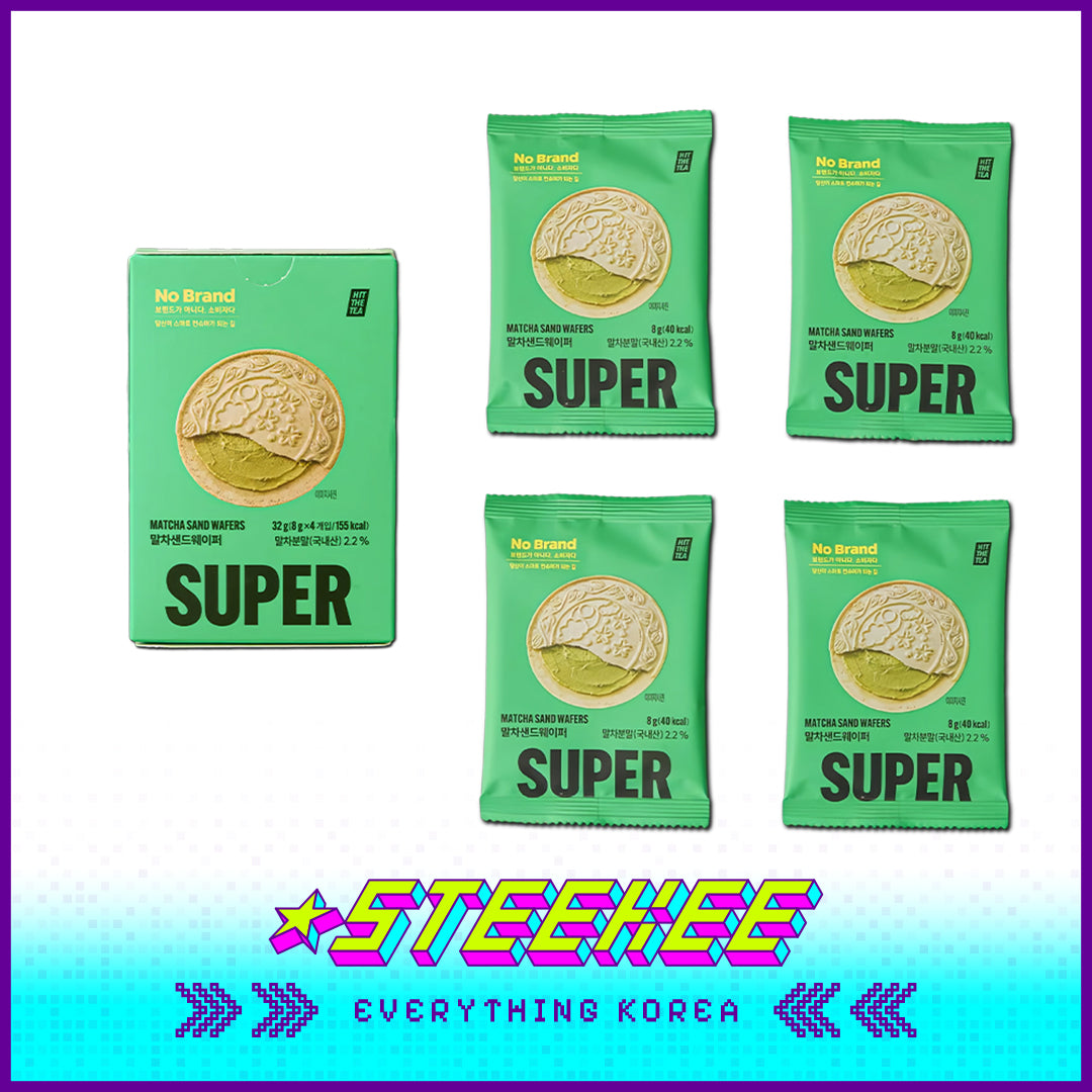 No Brand × Super Matcha Sandwich Wafer Biscuit Snack 32g Set of 4 by Steekee Korea 4101