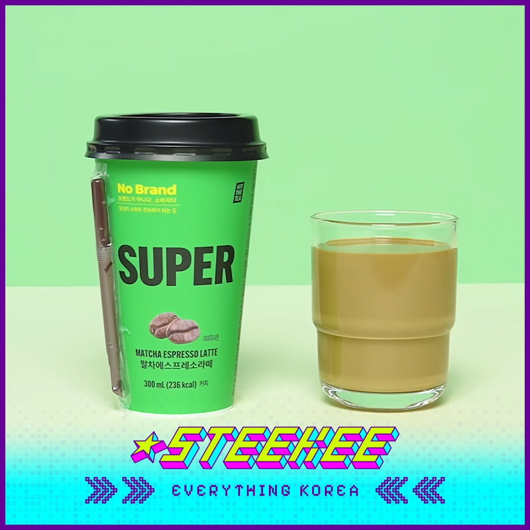 No Brand × Super Matcha Espresso Latte Coffee 300ml by Steekee Korea 4103