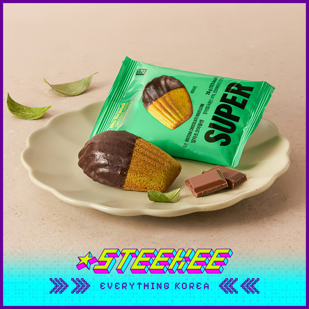 No Brand × Super Matcha Madeleine Shell Cake Dessert 26g by Steekee Korea 4105