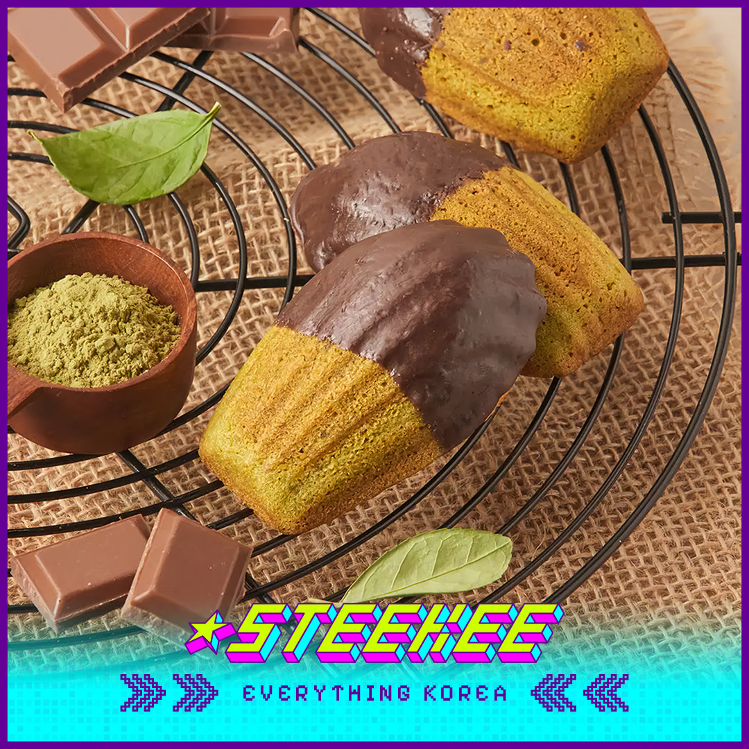 No Brand × Super Matcha Madeleine Shell Cake Dessert 26g by Steekee Korea 4105