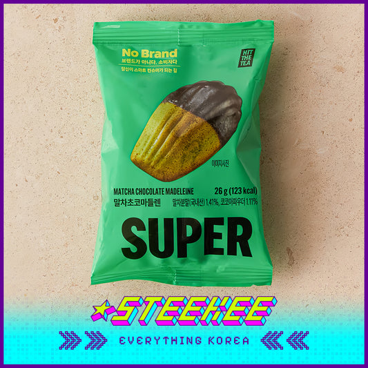 No Brand × Super Matcha Madeleine Shell Cake Dessert 26g by Steekee Korea 4105