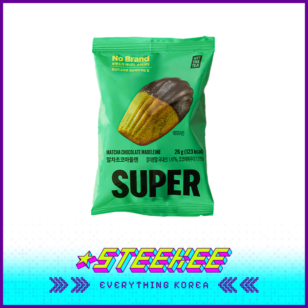 No Brand × Super Matcha Madeleine Shell Cake Dessert 26g by Steekee Korea 4105