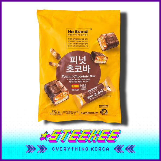 No Brand Peanut Choco Bar Snack 252g by Steekee Korea 4111