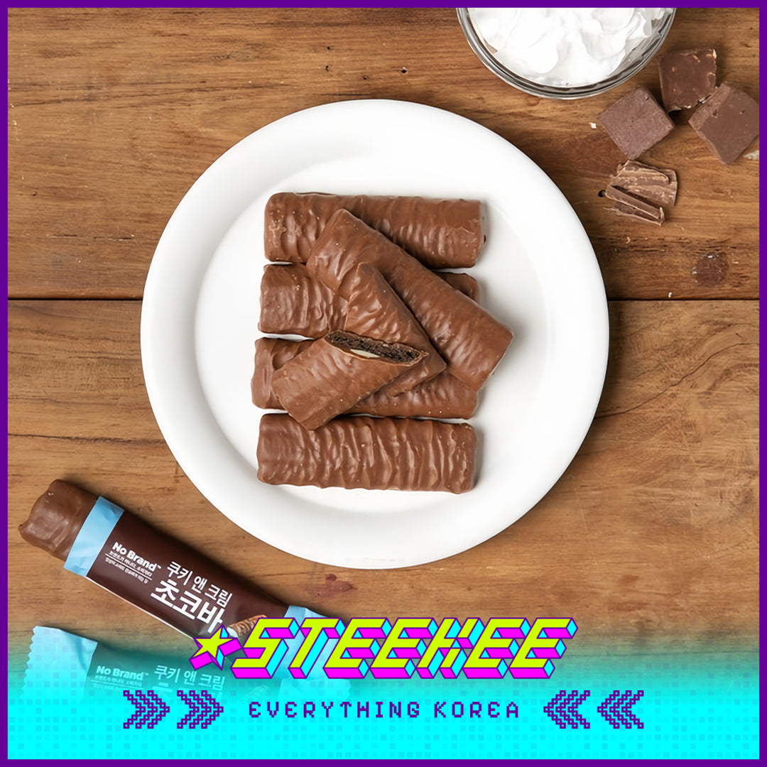 No Brand Cookies Cream Chocolate Bar Snack 240g by Steekee Korea 4114
