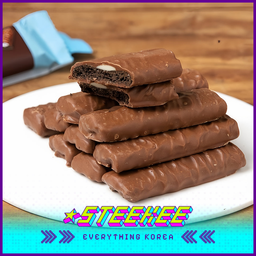 No Brand Cookies Cream Chocolate Bar Snack 240g by Steekee Korea 4114