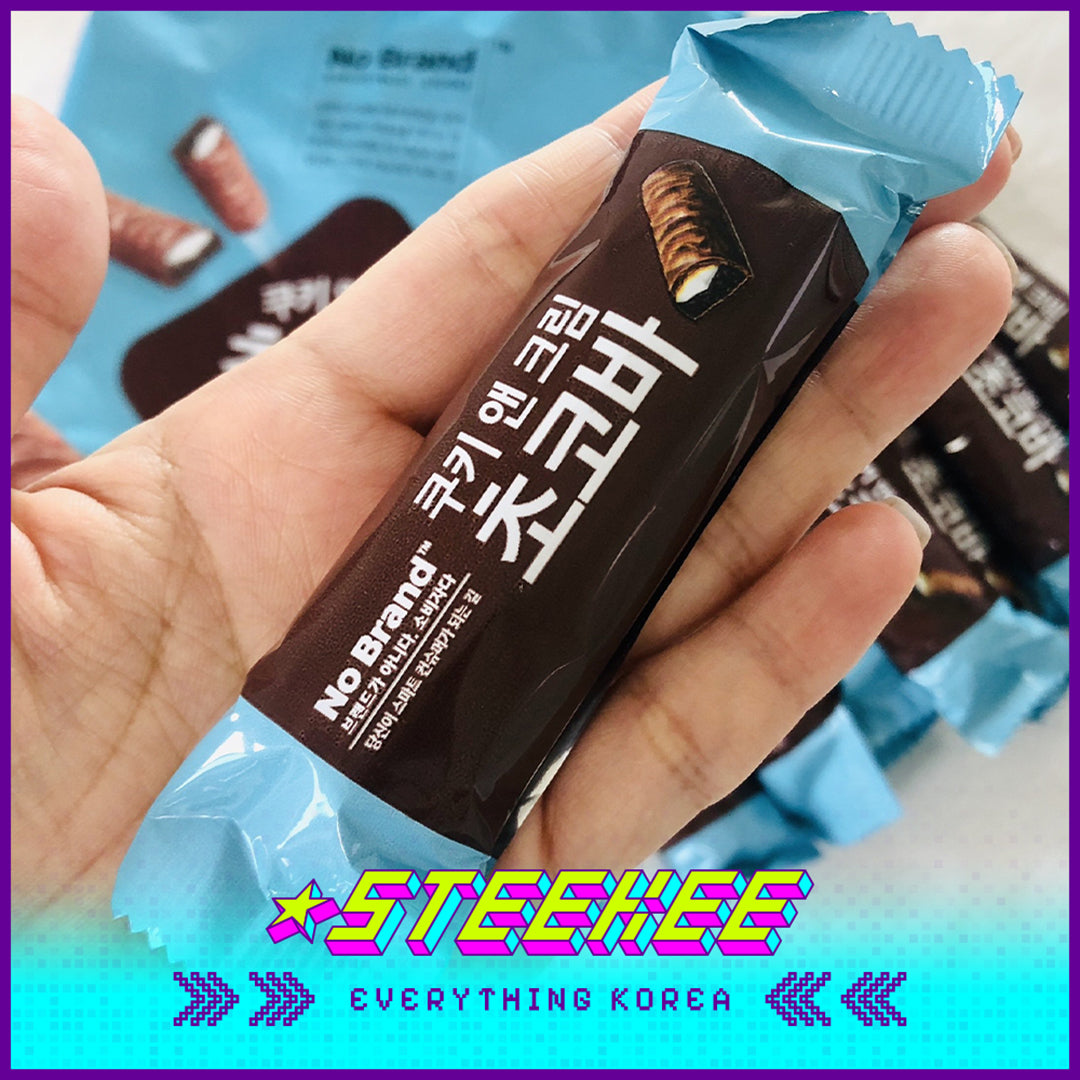 No Brand Cookies Cream Chocolate Bar Snack 240g by Steekee Korea 4114