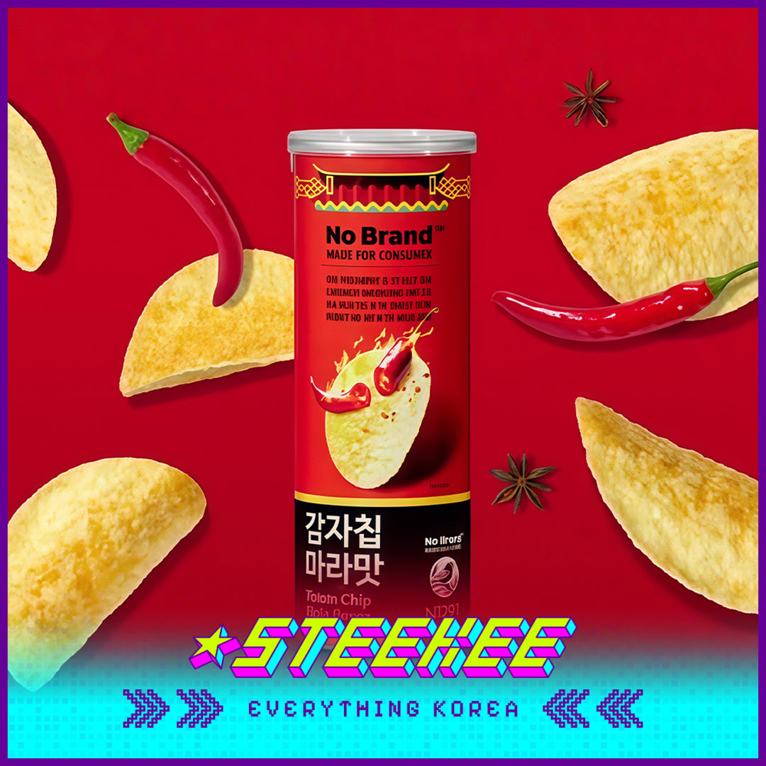 No Brand Sichuan Spicy Mala Potato Chips Snack 110g by Steekee Korea 4117