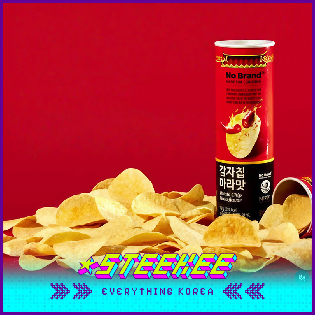 No Brand Sichuan Spicy Mala Potato Chips Snack 110g by Steekee Korea 4117