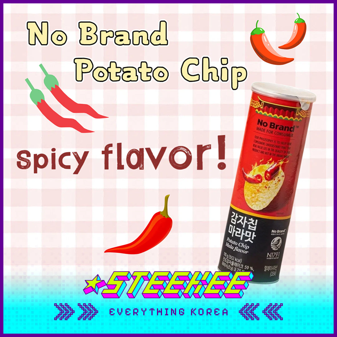 No Brand Sichuan Spicy Mala Potato Chips Snack 110g by Steekee Korea 4117