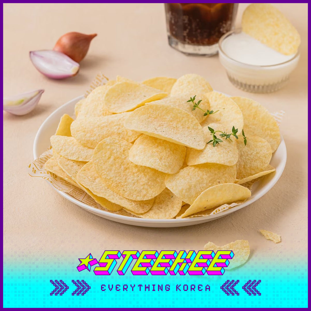 No Brand Sour Cream Onion Potato Chips Snack 160g by Steekee Korea 4118