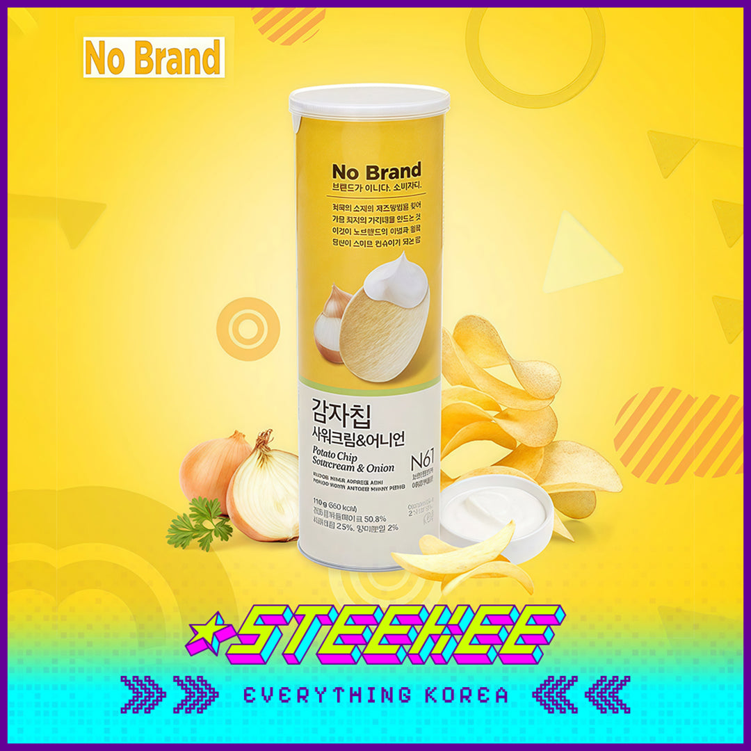 No Brand Sour Cream Onion Potato Chips Snack 160g by Steekee Korea 4118