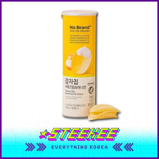 No Brand Sour Cream Onion Potato Chips Snack 160g by Steekee Korea 4118