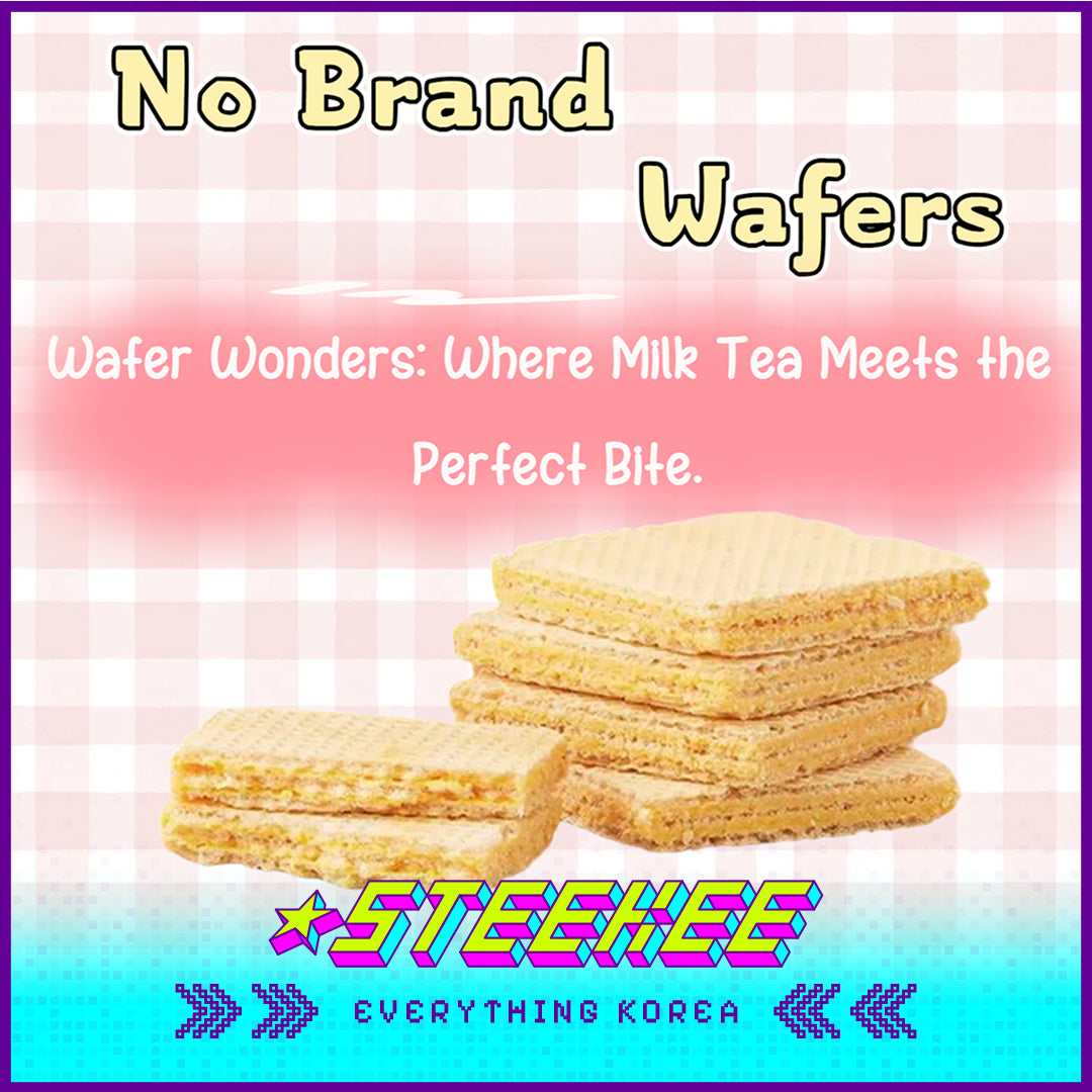 No Brand Milk Tea Sandwich Wafer Biscuits 220g by Steekee Korea 4123