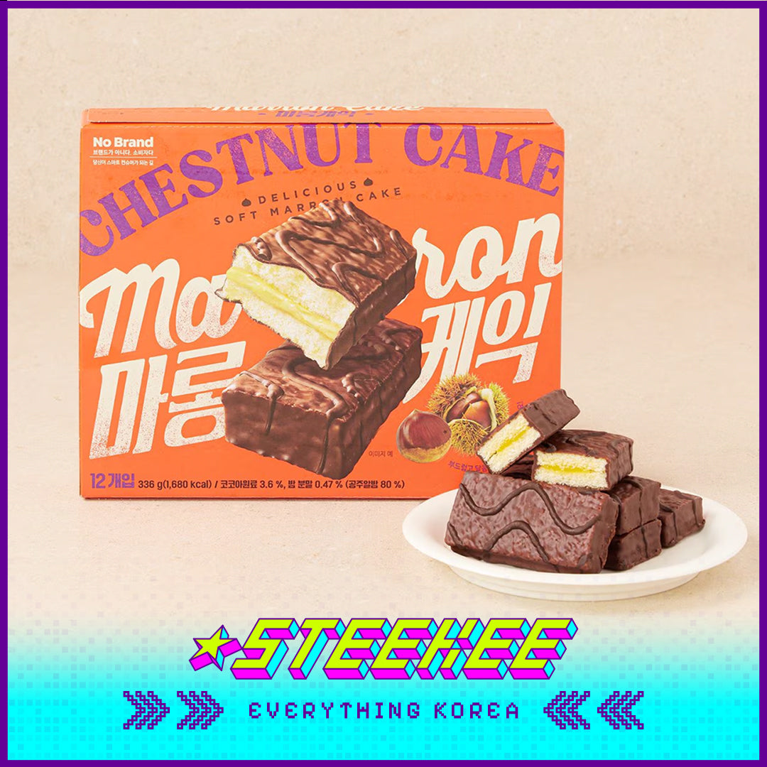 No Brand Chestnut Cream Sandwich Cake 336g by Steekee Korea 4124