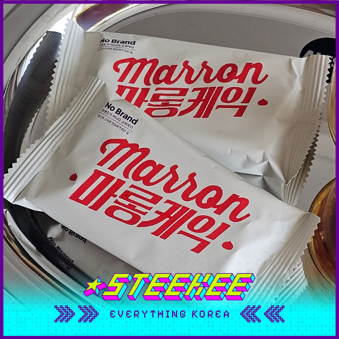 No Brand Chestnut Cream Sandwich Cake 336g by Steekee Korea 4124