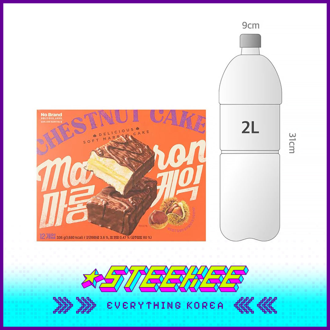 No Brand Chestnut Cream Sandwich Cake 336g by Steekee Korea 4124