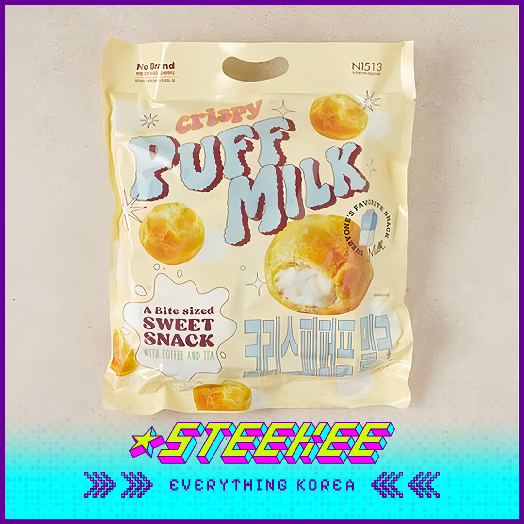 No Brand Crispy Milk Puff Snacks 180g Set of 10 by Steekee Korea 4126