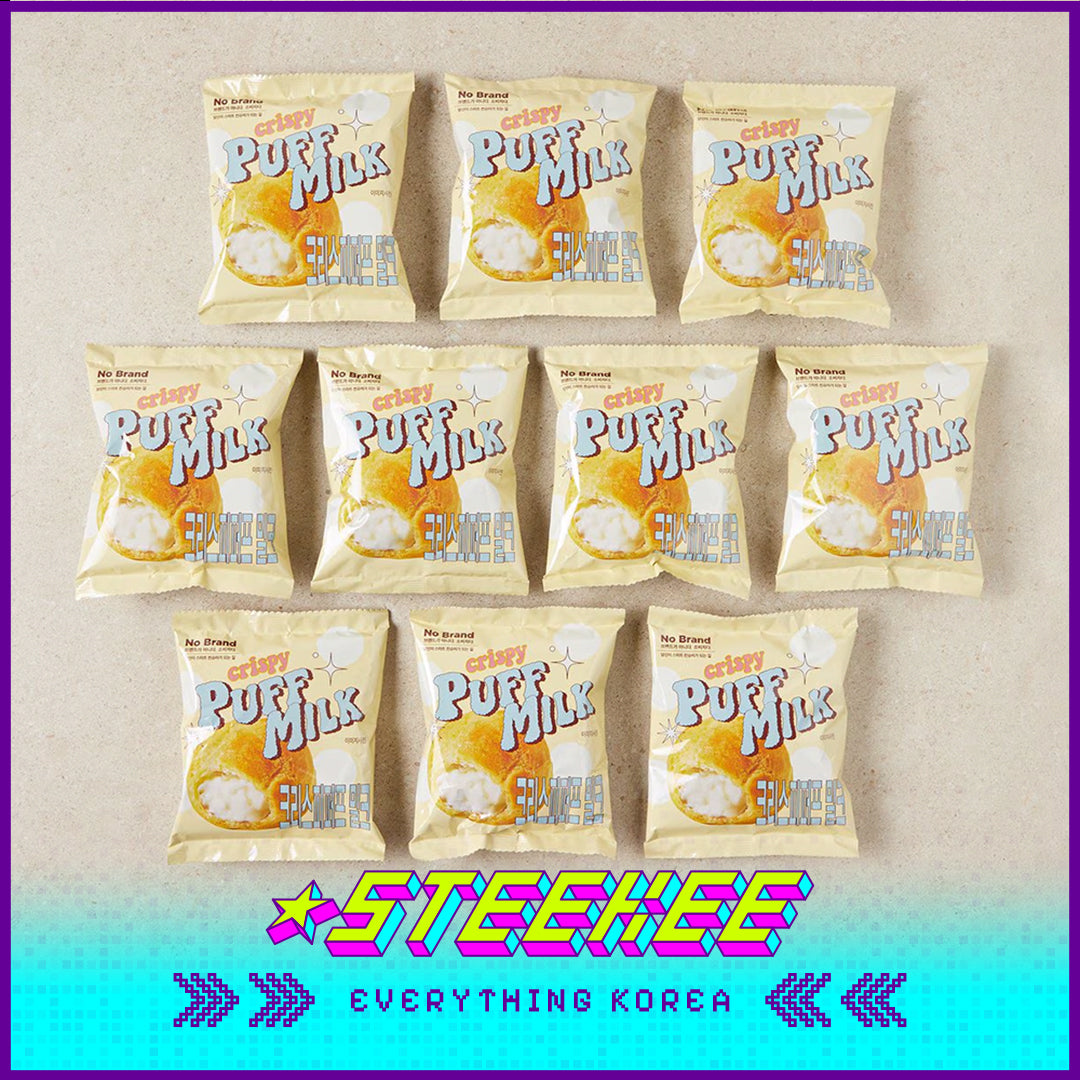 No Brand Crispy Milk Puff Snacks 180g Set of 10 by Steekee Korea 4126