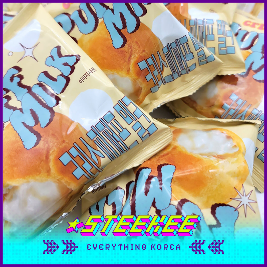No Brand Crispy Milk Puff Snacks 180g Set of 10 by Steekee Korea 4126