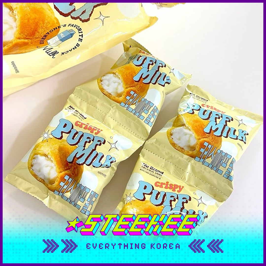 No Brand Crispy Milk Puff Snacks 180g Set of 10 by Steekee Korea 4126