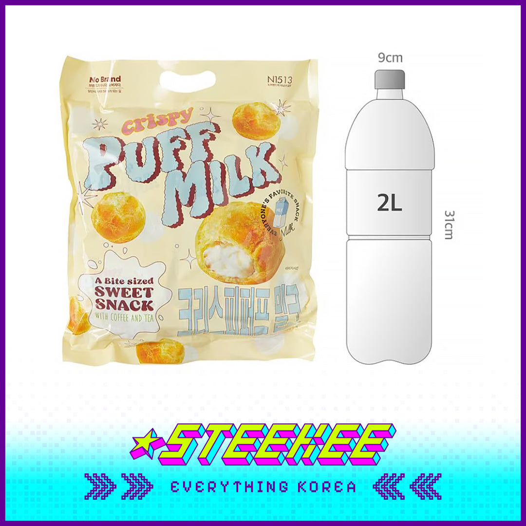 No Brand Crispy Milk Puff Snacks 180g Set of 10 by Steekee Korea 4126