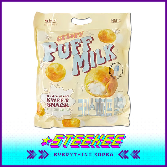 No Brand Crispy Milk Puff Snacks 180g Set of 10 by Steekee Korea 4126