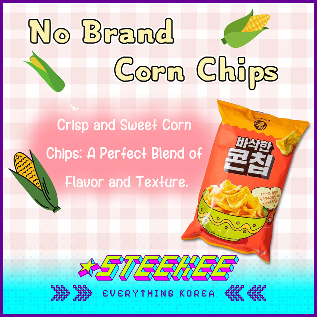 No Brand Non-Fried Corn Chips Snacks 230g by Steekee Korea 4129