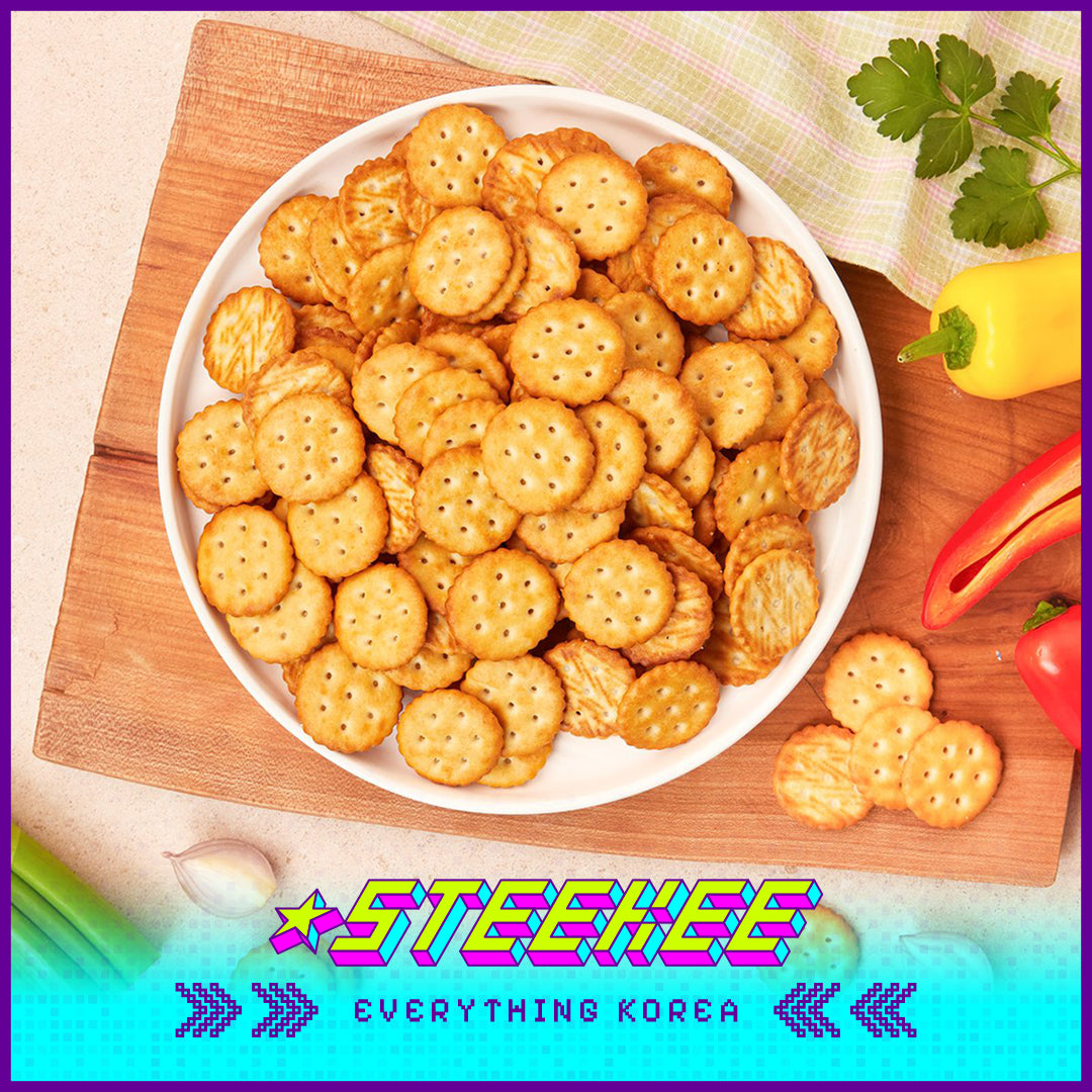No Brand Mini Bite-size Vegetable Crispy Cracker Healthy Biscuits 300g by Steekee Korea 4130